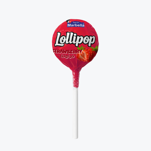 Strawberry lollipop